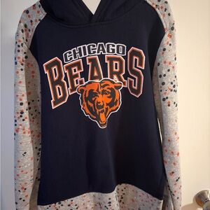 NFL Chicago Bears Kids Hoodie - Navy and Gray with Orange Accents